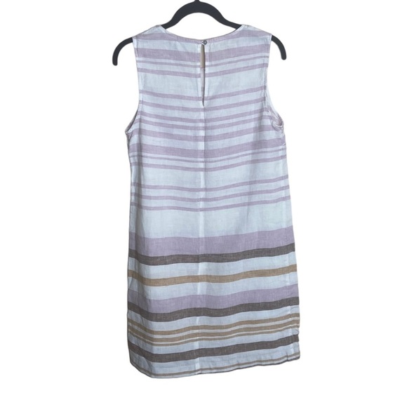 Rachel Zoe Linen Striped Dress size 8 sustainable vacation beach - Picture 3 of 6